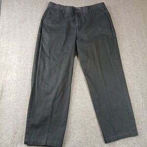 Dockers Khakis Pants Mens 38x29 Black 100% Cotton Straight Leg 405818159